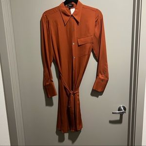 theory womens marbara modern Button front Dress